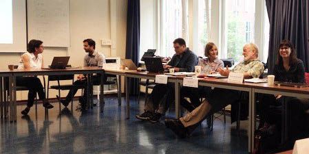 Emma and Alexandra at the KIN Summer School, Vrije Universiteit Amsterdam
