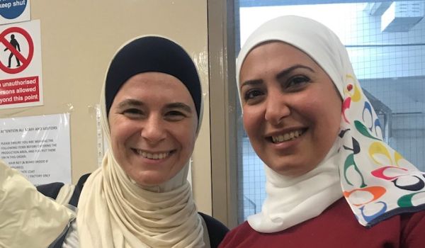 Dr Deema Refai with Razan Alsous