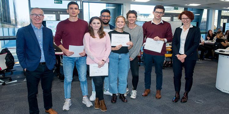 Students enter the Dragons' Den