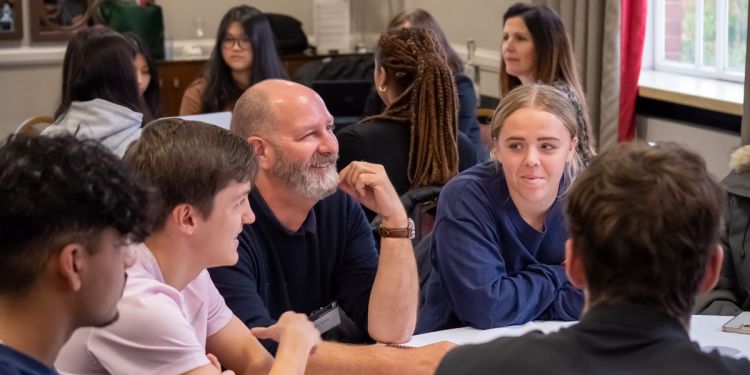 Second year management students joined by influential business leaders