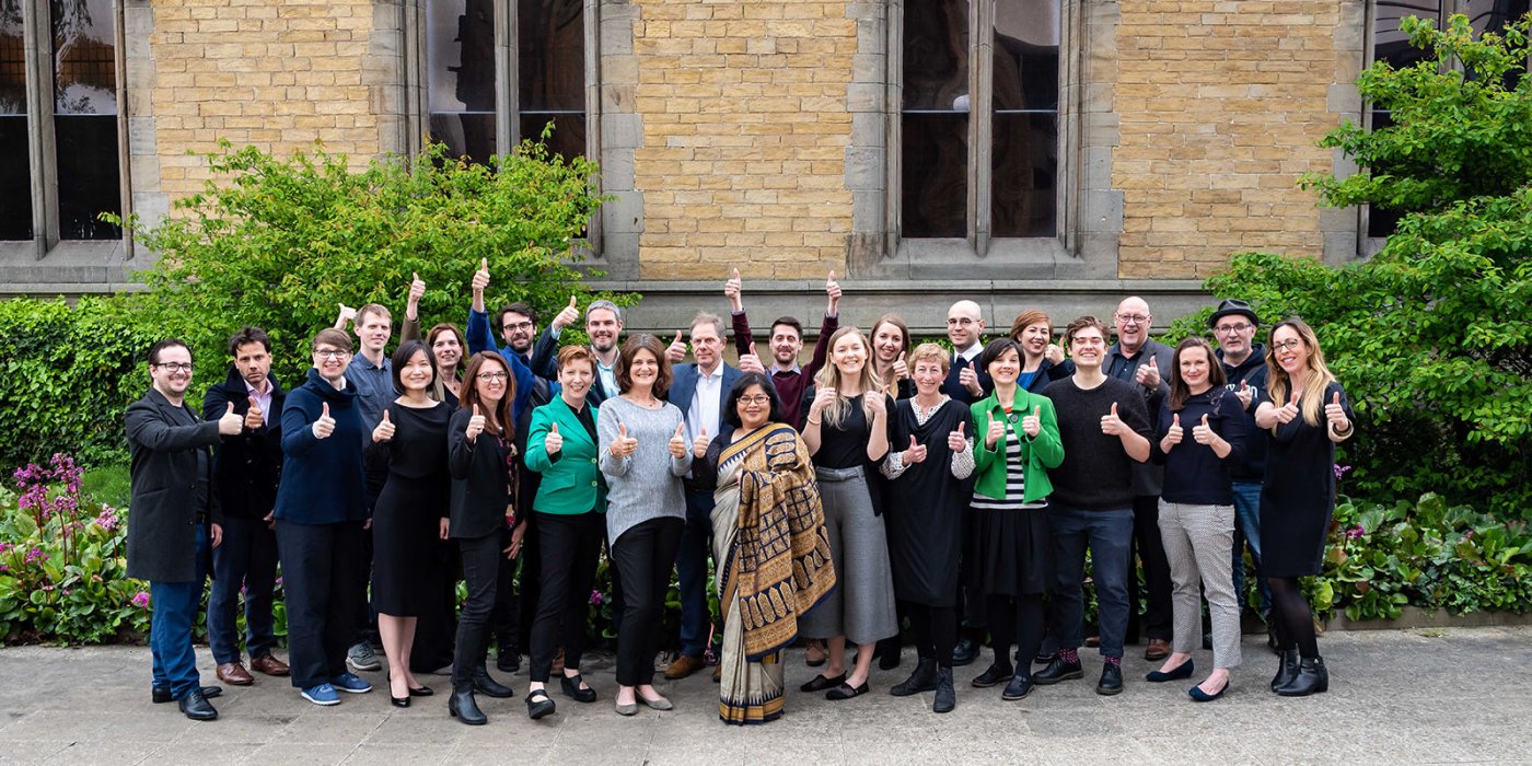 CERIC team giving thumbs up