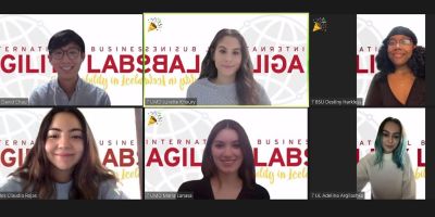 6 students on a zoom call
