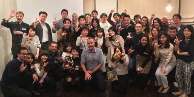 Group photograph of the participants of the Japanese alumni event