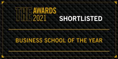 THE Business School of the year logo