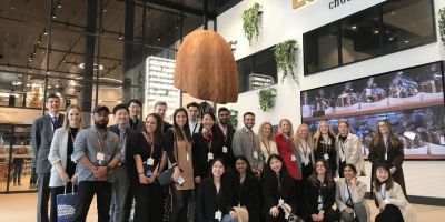 Marketing students on study tour