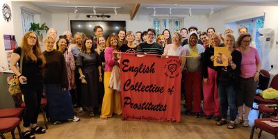 Lilith Brouwers with group for third parties report launch