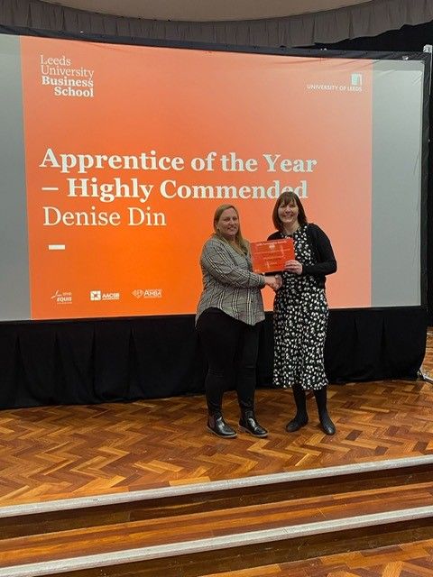 Denise Din, apprentice of the year