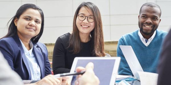 Three MBA students