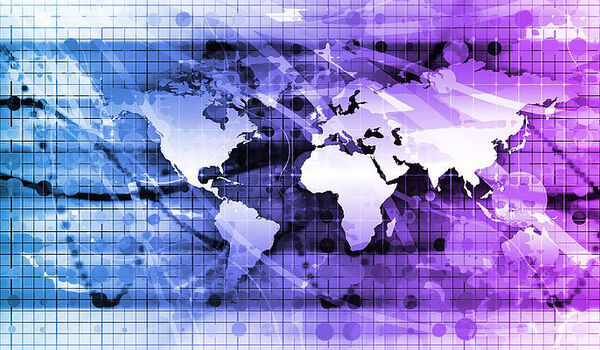 A design that incorporates the world map