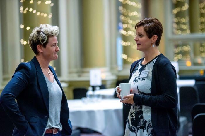 Caroline Wherritt and Professor Sarah Underwood