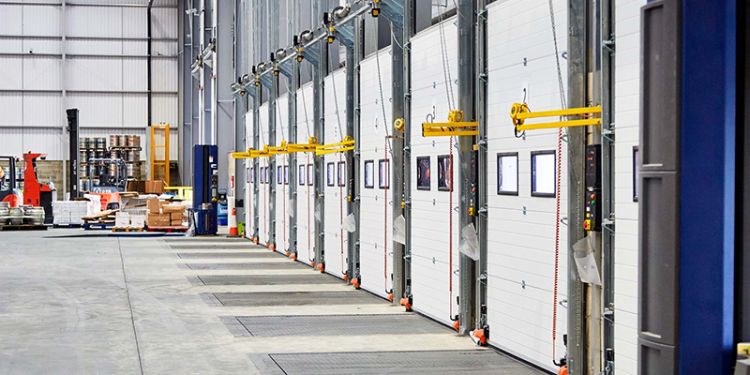 Warehouse doors from inside
