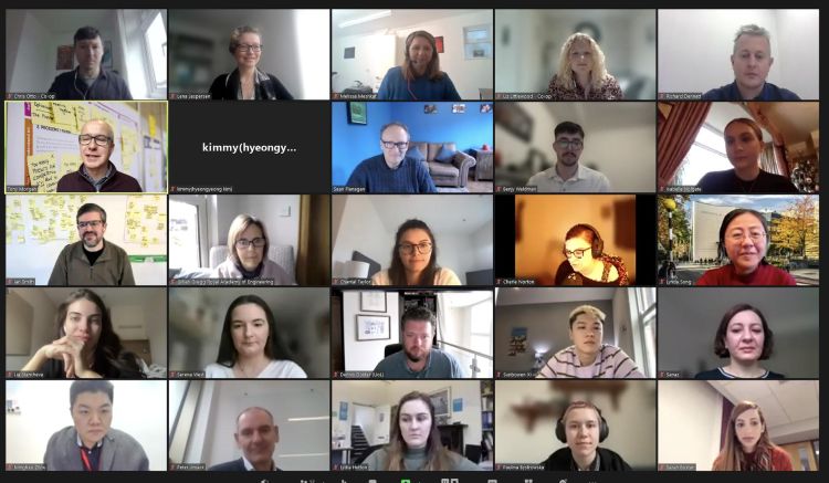 Zoom meeting with multiple attendees